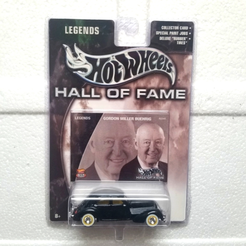 2002 Hot Wheels Hall of Fame 1:64 Diecast Legend Gordon Miller Buehrig Black Car